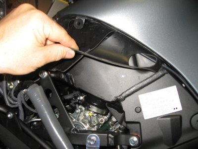 Rubber cover on frame