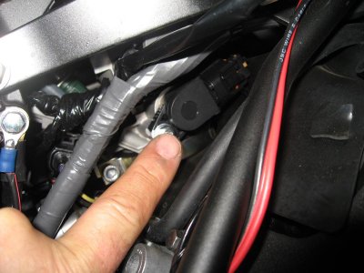 One of two throttle position sensors