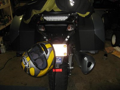 I am only using the left one for now, as the right side puts the helmet against the hot muffler. I may relocate them.