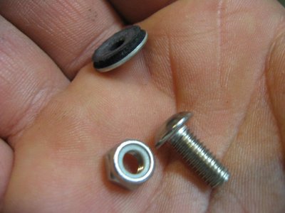 Murphs hardware, note rubber backed washer
