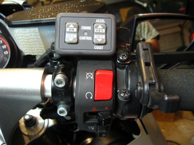 Switch mounted on right grip