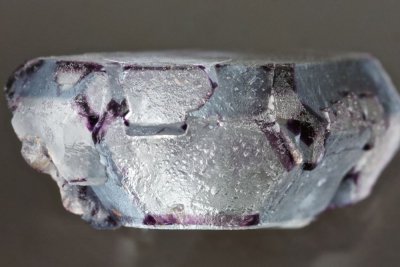 Pseudohexagonal fluorite penetration twin of cubeoctahedra, 3 cm. Erongo, Namibia.