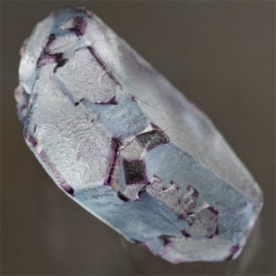 Pseudohexagonal fluorite penetration twin of cubeoctahedra, 3 cm. Erongo, Namibia.