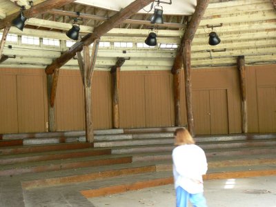 Inside the bowl - Julie played on this stage