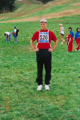 Before the race - I had run 25 minutes to warm up