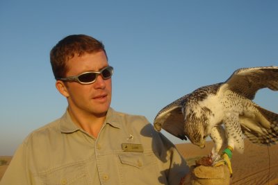 man with falcon