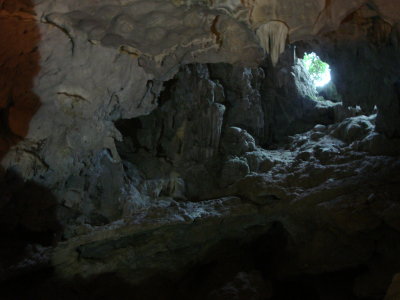 original entrance to the cave
