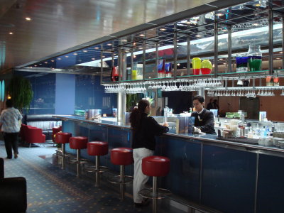 the bar