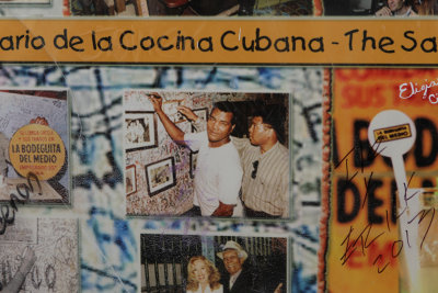 pictures on the wall outside a bar frequented by Ernest Hemingway and visited by a young Cassius Clay.jpg