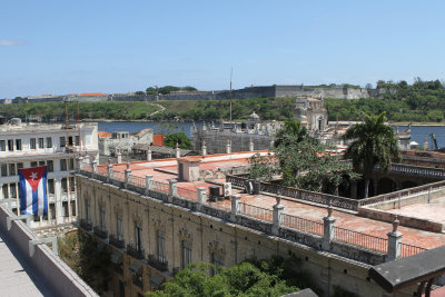 view of entrance to Havana harbor with fort in background.jpg