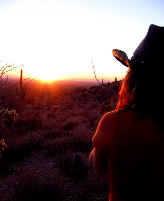 A Cowgirl Sunset