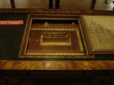 Model of the Holy Tabernacle in the Wilderness - Concealed in a Masonic Desk