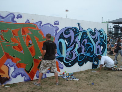 the graffiti wall