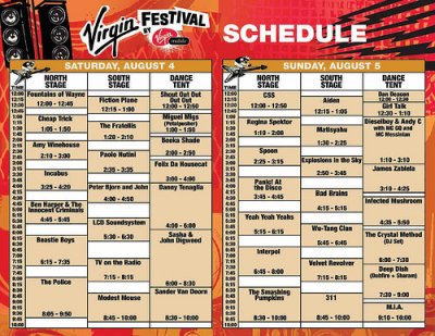 main stages schedule