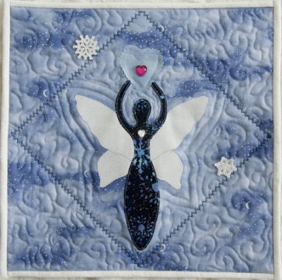 JANUARY SNOWFLAKE FAIRIE GODDESS    #LT43  (SOLD)