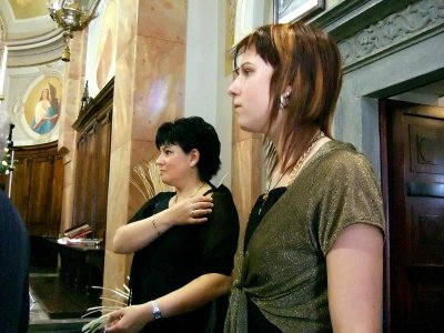 in chiesa