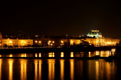 Prague - Lights and the river