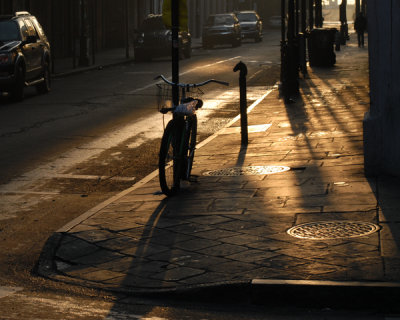 Bike on a Street Corner