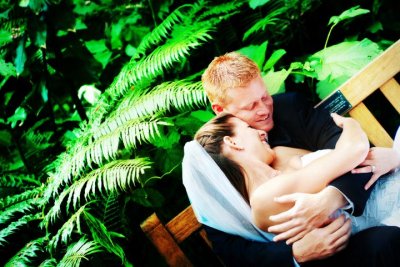 Cassie and Bruce's Sarasota wedding photography at Marie Selby Gardens