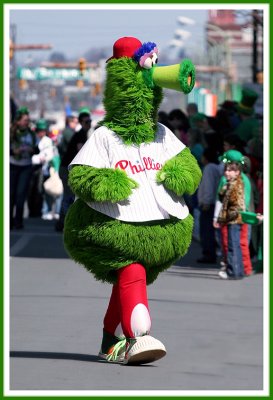 Look Out! Here Comes the Phillie Phanatic!