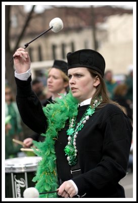 Drumming Intensity at the St Pats Parade