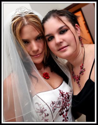 The Bride and her Friend from the Darker Side