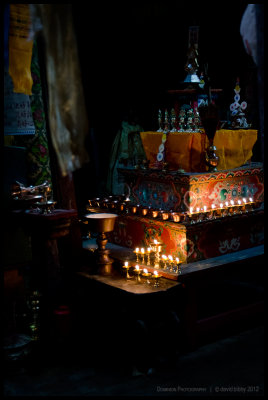 Inside the gompa