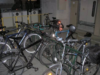 Un parking vlo d'entreprise...