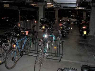 Un parking vlo d'entreprise...