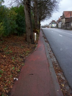 Piste cyclable ch. de Waterloo - Grote Hut.