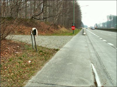 Piste cyclable, vers Jezus-Eik...