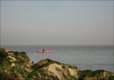 Mer du Nord - Knokke (au fond Zeebruge)