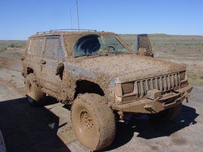 I don't like wheeling in mud. Its like driving on grease !!!!