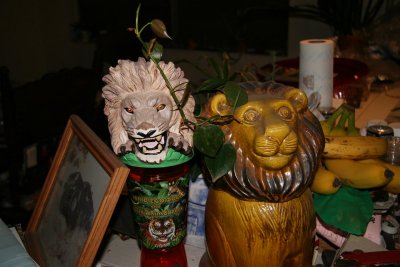  My Cookie Jar Lion on right !!!!