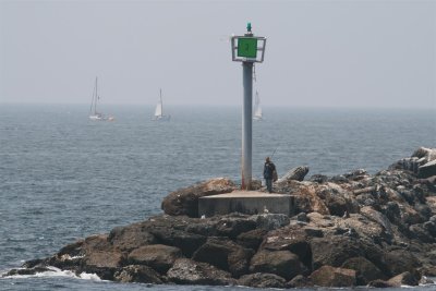 Fisherman on end of jetty !!!