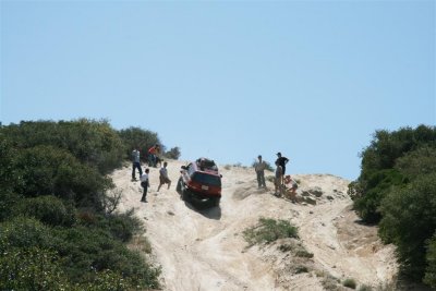 Coach showing line on graduation hill for this trail !!!