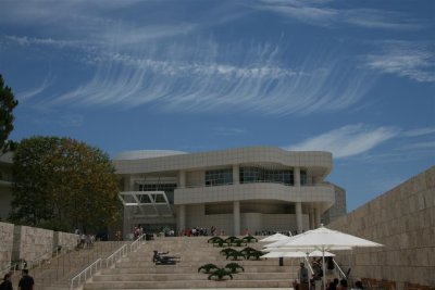  Stunning clouds over the Getty 