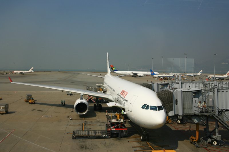 Dragonair A330 on ramp at HKG