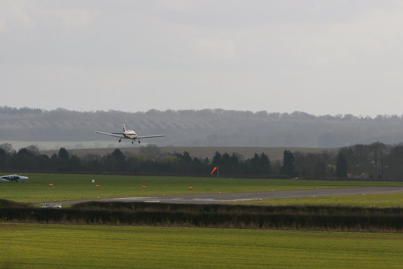 Landing on Runway 19 Oxford Airport