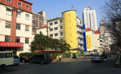 Side street off Peoples Square