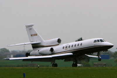 Motorola's Dassault Falcon 50EX at Kemble