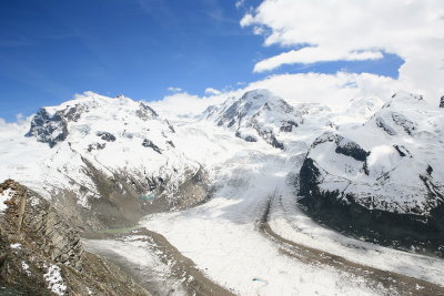 High altitude glacier