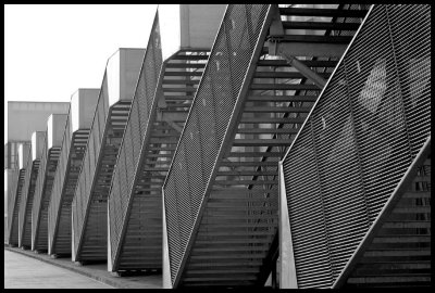 Stairs in the city of Bordeaux