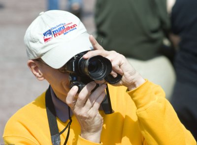 Photographer in Yellow