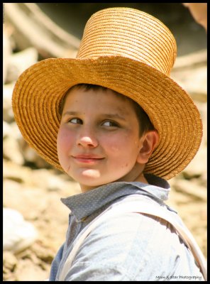 Boy in straw hat