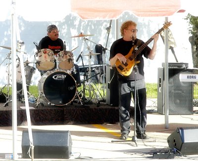 DENNIS ON DRUMS AND RICK ON GUITAR