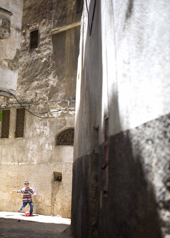 Football on the streets of Fez