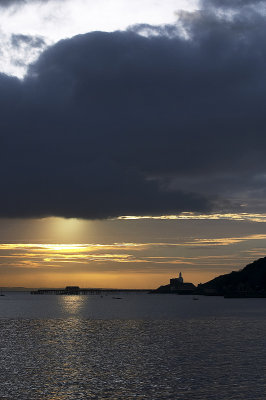 Mumbles Pier and lighthouse, Swansea