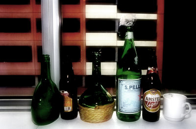 Bottles in Window