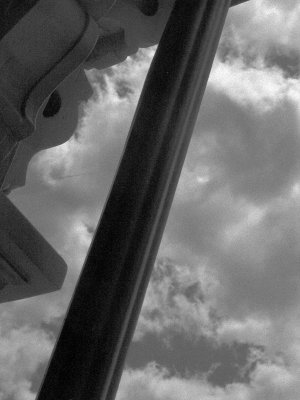 Building Detail And Clouds